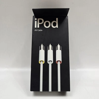 Vintage Apple iPod AV Cable M9765G/B 3.5mm to RCA Composite Video Audio Open Box - Image 1 of 4