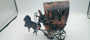 Carillon vintage George Imports carrozza carrozza palco metallo made in HONG KONG - Foto 1 di 6