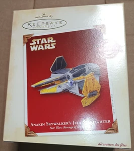 2005 HALLMARK KEEPSAKE STAR WARS ANAKIN SKYWALKER'S JEDI STARFIGHTER ORNAMENTO - Foto 1 di 3