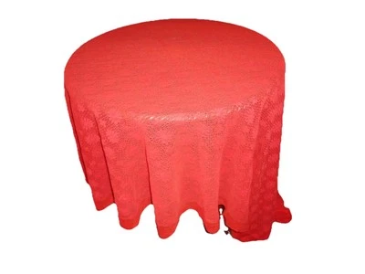 VINTAGE BRIGHT LACE DAISY FLORAL OVAL TABLECLOTH 67 X 90 GREEN LACE 50 X 82 - Image 1 of 4