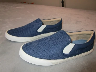 Zapatos informales Lucky Brand para hombre talla 10 azul marroquí tejido Fisher sin cordones LK-VIAH Foto 1 de 4