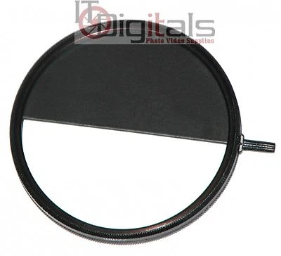 62mm Half Frame Lens Filter Attachment Double Exposure Two picture 1 Frame Trick - Image 1 of 3