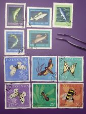 Poland 🇵🇱 1958 'Fish'/1961 'Insects'/1965 'Fauna' Stamps ×20 + FREE Shipping