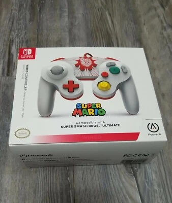 Super Mario Wired Nintendo Switch Controller Gamecube Layout Gray 🎁 Idea! - Image 1 of 3