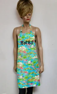 BABS Pink Flamingos vintage novelty apron - Picture 1 of 7