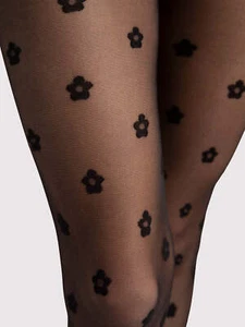 Fiore Spring Tights 20 Den – Floral Pattern with Matte Finish - Picture 1 of 14