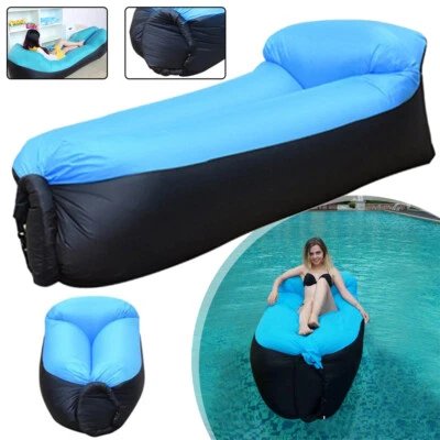 Luftsofa,Kissenentwurf Wasserdichtes Aufblasbares Sofa Air Lounger+Tragebeutel - Bild 1 von 4
