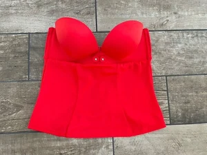 Gossard Tankini Top Size 36 B Heavily Padded Boost Push Up Air Filled Bags - Picture 1 of 6