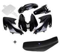 HMParts Dirt Bike Pit Bike Performance Kupplungs und Bremshebel SET Typ1 grün