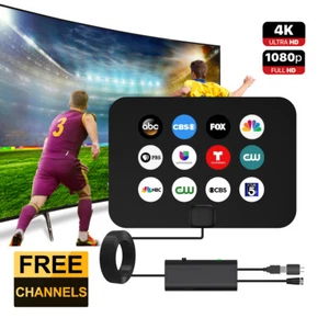 2025 New Indoor TV Antenna, Long Range, HD Digital TV Antenna 4K HD Amplified - Picture 1 of 20