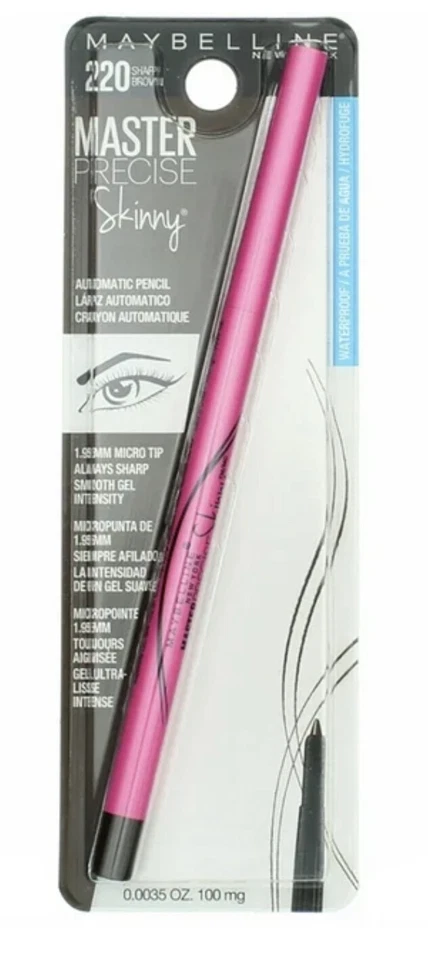 Maybelline Master Precise SKINNY GEL Eyeliner Pencil Sharp Brown 0004 Oz K2008700 041554460841