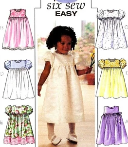 RARE SWEET GIRLS PARTY DRESS with DIRNDL SKIRT SEWING PATTERN 1-4 Butterick 3700 - Picture 1 of 5