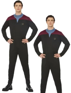 Star Trek Voyager Command Uniform Adults Mens Licensed Fancy Dress Costume - Picture 1 of 4