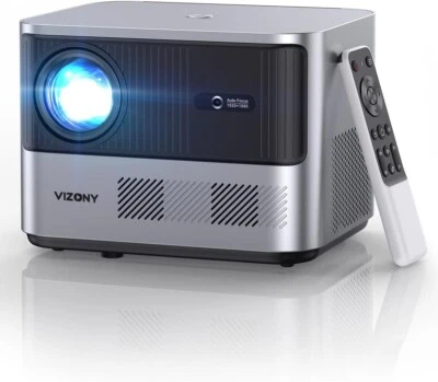 VIZONY FHD 1080P Projector 800ANSI 5G WiFi Bluetooth Home Outdoor Theater Movies - Image 1 of 4