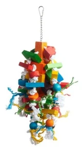 Prevue Bodacious Bites Wizard Bird Toy (Approx. 8.75"L x 7.5"W x 19.5"H) - Picture 1 of 1