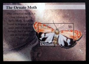 DOMINICA 2002 BUTTERFLIES, INSECTS, MOTHS Sc 2384 MNH - Picture 1 of 1