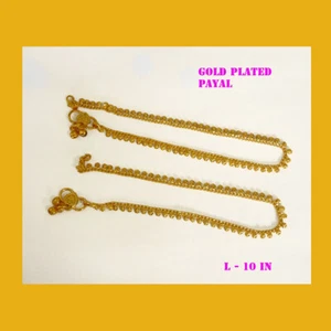 Stunning Indian Anklet Ankle Chain Indian Payal Bollywood Pair kapa-jewellery - Picture 1 of 4