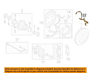 FORD OEM 2008 E-150 Rear Suspension Brake Components-Abs Sensor 8C2Z2C190B - Picture 1 of 2