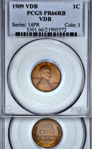 1909 VDB PCGS PR66 RB 420 Minted █ Matte PROOF Lincoln Wheat Cent █ Legendary 1c - Picture 1 of 1