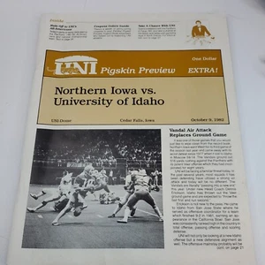 NORTHERN IOWA Football College VS Idaho October 9, 1982 Program  - Picture 1 of 2