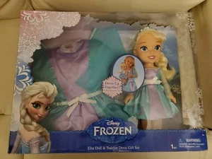 Disney FROZEN Elsa Doll & Toddler Dress 2T-4T Gift Set New in the Box - Picture 1 of 6
