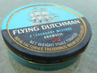Vintage 1 3/4 Oz Flying Dutchman Aromatic Pipe Tobacco Can with Ship Graphic