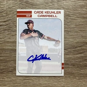 Cade Keuhler 2023 Autographed Rookie Card RC Signed Auto Campbell Camels MLB - Picture 1 of 2