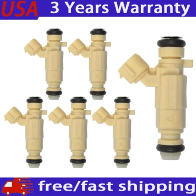 6x Inyector de combustible 3531023600 para Hyundai Tucson 2,0 l L4 2005 2006 2007 2008 2009 Foto 1 de 4