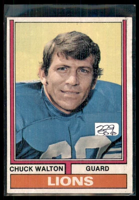 1974 Topps Chuck Walton Detroit Lions #249 - Image 1 of 2