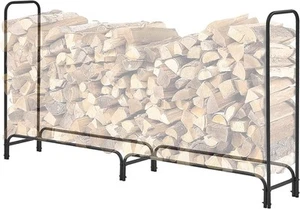 TMEE 8ft Firewood Rack Outdoor Heavy Duty Log Rack Firewood Storage Rack Hold... - Picture 1 of 8