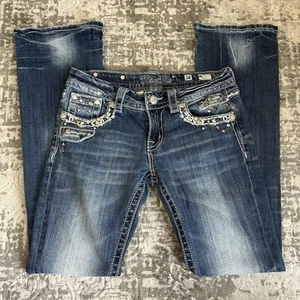 Miss Me Signature-Rise Bootcut Embellished Jeans Size 28 - STYLE NO: JE5463B6L - Picture 1 of 14