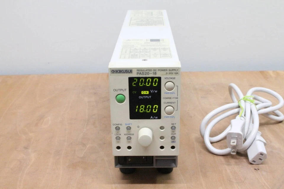 Kikusui PAS20-18 Regulated DC Power Supply 0-20V 18A Tested From Japan - Image 1 of 4