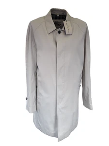Burberry Car Coat IT 56 UK 46" Chest Cotton Check Herren Stone XL XXL Neu mit Etikett - Bild 1 von 12