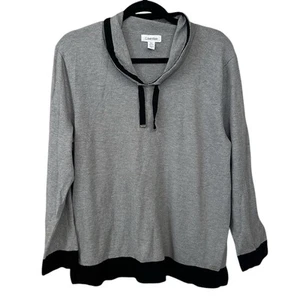 Calvin Klein Damen Pullover Oberteil grau schwarz super weicher Pulli Größe XL Ladies - Bild 1 von 7