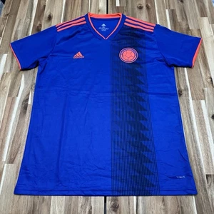 Camiseta de fútbol Columbia para hombre XL azul Adidas 2018 Copa Mundial Visitante Kit Fútbol - Imagen 1 de 10