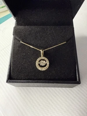 Kay Jewelers Round-Cut Diamond Necklace 1/3 ct tw 10K Yellow Gold 19" - Image 1 of 2
