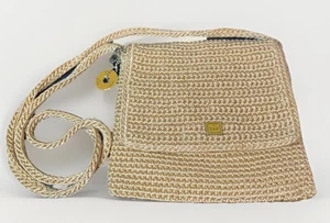 Bolso Bandolera THE SAK XS Crochet Solapa Mini Tejido Carmelo Y2K Cartera Donut Charm - Imagen 1 de 18