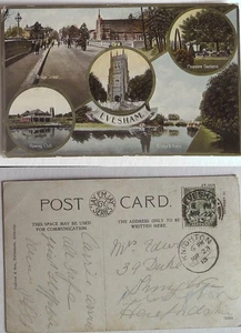 Postal - Multi View Evesham, Worcs 1913 - Enviado Gratis - Imagen 1 de 1
