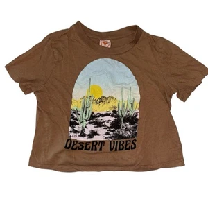 Self Esteem Juniors XS Crop Top Desert Vibes Brown - Picture 1 of 4
