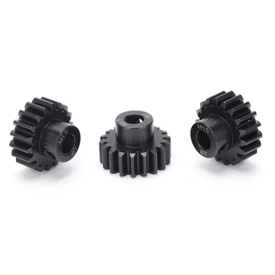 3PCS Steel Pinion Motor Gear M1.5 8mm 18T Shaft For 1/6 1/5 RC Model Car Mo IP - Image 1 of 4