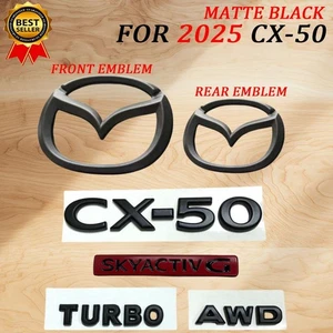 6 piezas negro mate rojo para 2025 CX-50 AWD SKYACTIV G Turbo placa delantera trasera reemplazo - Imagen 1 de 4