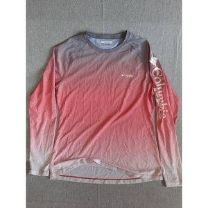 Columbia Sportswear Company Hombres Mediana Poliéster Logo Gradiente Camiseta Manga Larga - Imagen 1 de 8