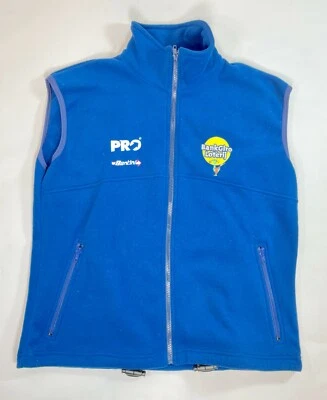 Bank Giro Loterij Casual Fleece Vest in Blue - Size M - Made in Italy by Santini - Image 1 of 4