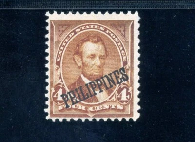 USAstamps Unused FVF US 1901 Philippines Overprint Scott 220 NG - Image 1 of 2