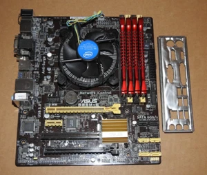 ASUS B85M-E Mainboard Motherboard Bundle 16GB RAM Intel Core i7-4770 - Bild 1 von 2