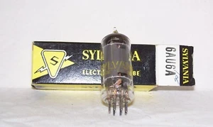 NOS Sylvania 6AU6A radio tube in original box,tested strong!,6AU6 - Picture 1 of 4