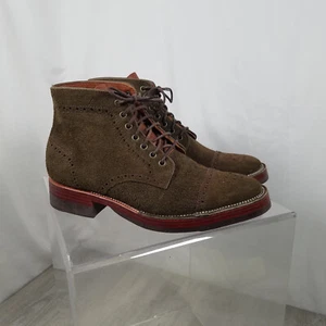 Renav Goods braune Wildleder Cap Toe Stiefel US 10,5D leicht gebrauchter Zustand Handarbeit - Bild 1 von 11