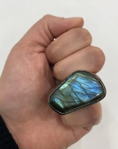 Rebecca Collins Labradorite And Sterling Silver Ring - Picture 1 of 5