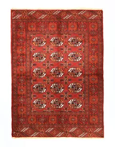 Tappeto tono rosso, tappeto fatto a mano, tappeto pavimento boemo, tappeto Buhara, tappeto decorativo fatto a mano - Foto 1 di 11