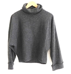 Rush Sweater Semi-Crop Charcoal Turtle Neck Dolman/Long Sleeve OVERSIZED S - Picture 1 of 10
